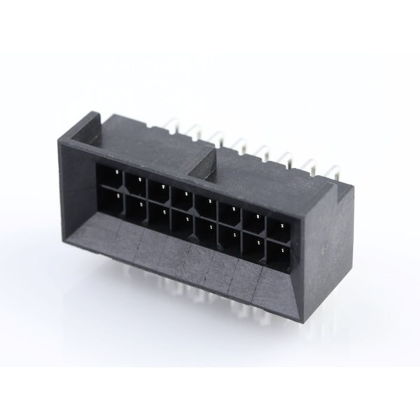 Molex Rectangular Power Connector, 16 Contact(S), Male, Solder Terminal, Receptacle 444281602 - main